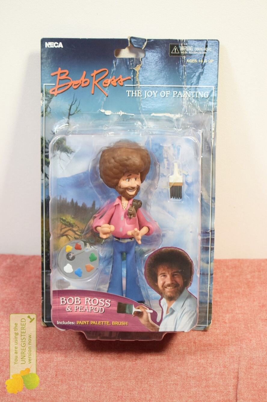 NECA Toony Classics Bob Ross 6" Scale Action Figure
